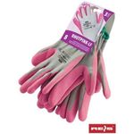 Casa si Gradina - Constructii - Echipamente de lucru - Manusi protectia muncii - Set 3 perechi manusi protectie dama RHOTPINK-LF, latex, aderenta ridicata 7 - Infinity.ro