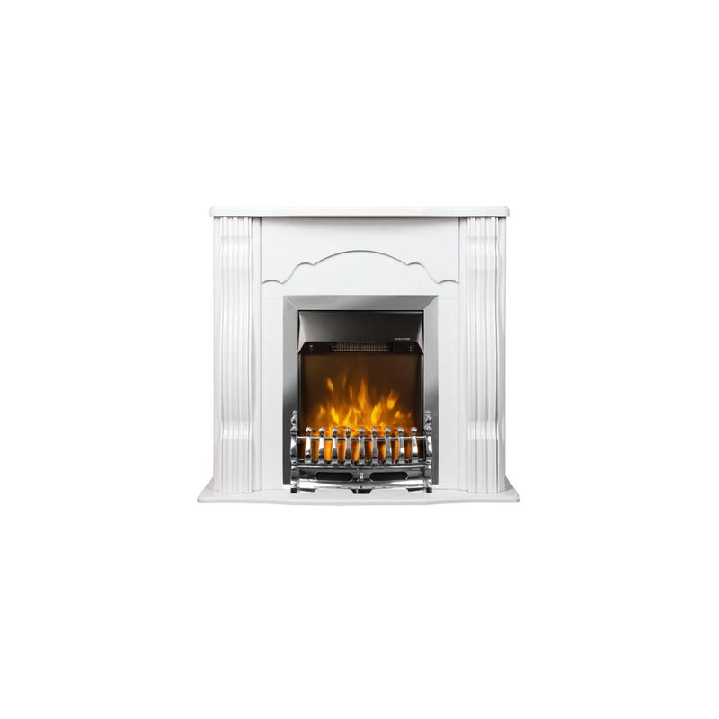 Casa si Gradina - Termice - Sobe, Seminee si accesorii - Seminee - Semineu electric Clasic alb & Galileo silver, Art Flame, 883x950x300 mm, 2000W - Infinity.ro