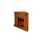 Casa si Gradina - Termice - Sobe, Seminee si accesorii - Seminee - Semineu electric Marina colț nuc & Corsica, Art Flame, 1000x1000x500 mm, 1500W - Infinity.ro