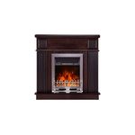 Casa si Gradina - Termice - Sobe, Seminee si accesorii - Seminee - Semineu electric Marina colț Maro inchis & Galileo silver, Art Flame, 1000x1000x500 mm, 2000W - Infinity.ro