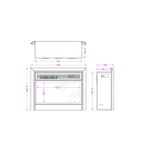 Casa si Gradina - Termice - Sobe, Seminee si accesorii - Seminee - Semineu electric incorporabil Mars, 515x657x205 mm, 1500W - Infinity.ro