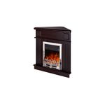 Casa si Gradina - Termice - Sobe, Seminee si accesorii - Seminee - Semineu electric Marina colț Maro inchis & Galileo silver, Art Flame, 1000x1000x500 mm, 2000W - Infinity.ro