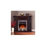 Casa si Gradina - Termice - Sobe, Seminee si accesorii - Seminee - Semineu electric Marina colț Maro inchis & Galileo silver, Art Flame, 1000x1000x500 mm, 2000W - Infinity.ro