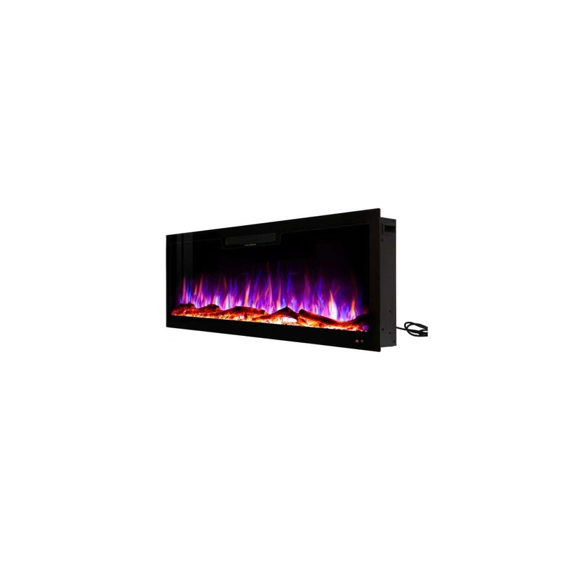 Casa si Gradina - Termice - Sobe, Seminee si accesorii - Seminee - Semineu electric de perete-incorporabil Vegas 60, 457x1524x126 mm, 1500W - Infinity.ro