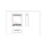 Casa si Gradina - Termice - Sobe, Seminee si accesorii - Seminee - Semineu electric incorporabil Miriam, 600.6x496.2x135.6 mm, 1500W - Infinity.ro