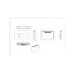 Casa si Gradina - Termice - Sobe, Seminee si accesorii - Seminee - Semineu electric de perete Santorini, 560x900x130 mm, 1500W - Infinity.ro