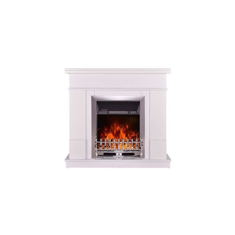 Casa si Gradina - Termice - Sobe, Seminee si accesorii - Seminee - Semineu electric Rodos & Galileo silver, Art Flame, 1000x1034x300 mm, 2000W - Infinity.ro