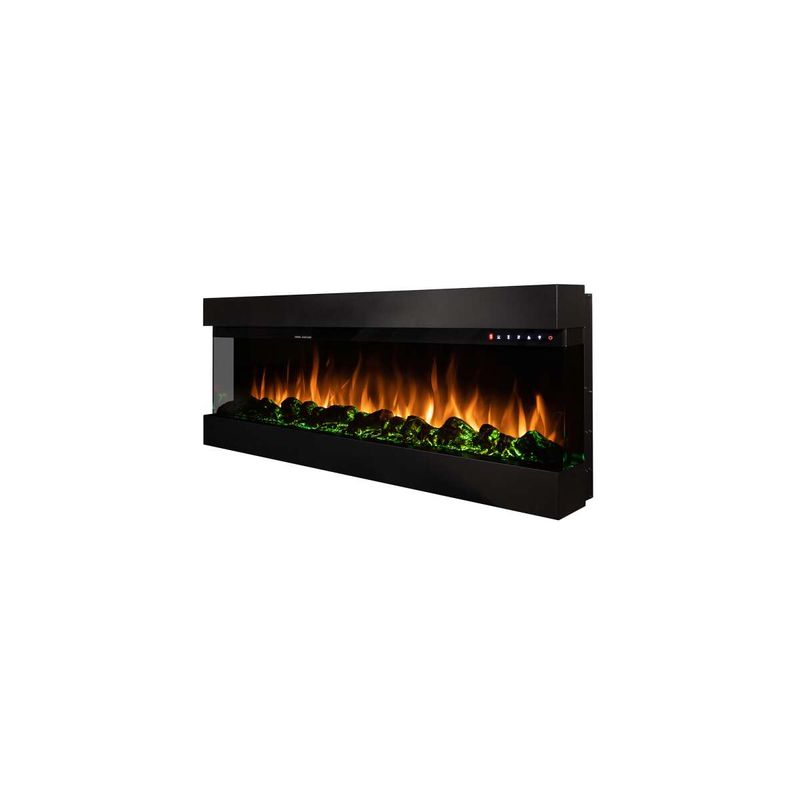 Casa si Gradina - Termice - Sobe, Seminee si accesorii - Seminee - Semineu electric 3D de perete-incorporabil Dalas maxi, 484x1270x200 mm, 1500W - Infinity.ro