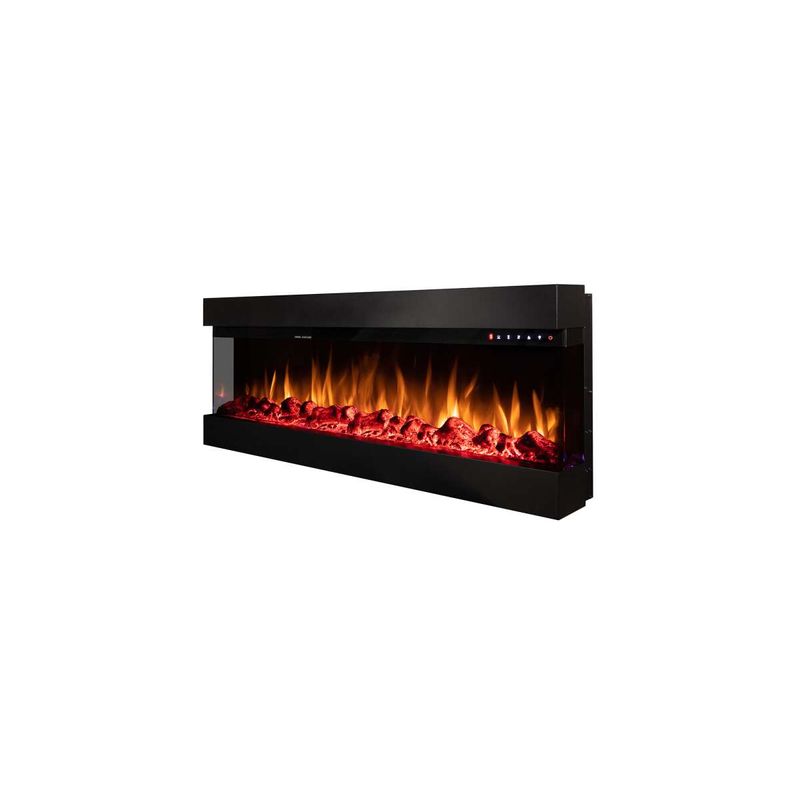 Casa si Gradina - Termice - Sobe, Seminee si accesorii - Seminee - Semineu electric 3D de perete-incorporabil Dalas maxi, 484x1270x200 mm, 1500W - Infinity.ro