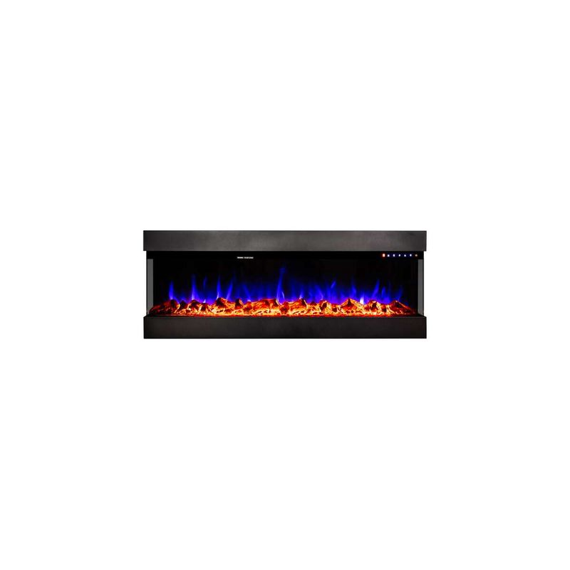 Casa si Gradina - Termice - Sobe, Seminee si accesorii - Seminee - Semineu electric 3D de perete-incorporabil Dalas maxi, 484x1270x200 mm, 1500W - Infinity.ro