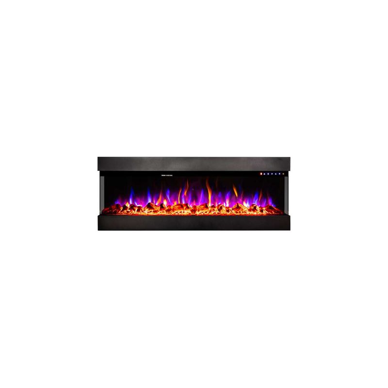 Casa si Gradina - Termice - Sobe, Seminee si accesorii - Seminee - Semineu electric 3D de perete-incorporabil Dalas maxi, 484x1270x200 mm, 1500W - Infinity.ro