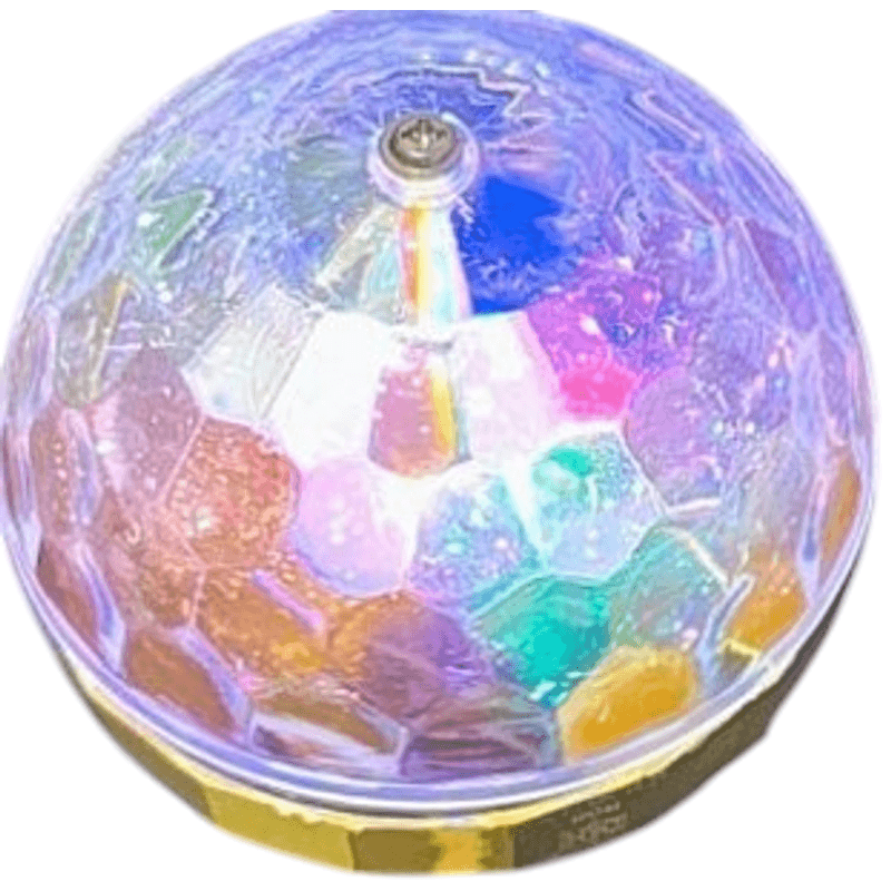 Casa si Gradina - Corpuri si surse de iluminat - Becuri si tuburi neon - Becuri - Bec LED RGB rotativ compatibil cu fasung E27,6 leduri colorate diferit , iluminare ambientala, rotatie automata - Infinity.ro