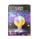 Casa si Gradina - Corpuri si surse de iluminat - Becuri si tuburi neon - Becuri - Bec LED RGB rotativ compatibil cu fasung E27,6 leduri colorate diferit , iluminare ambientala, rotatie automata - Infinity.ro