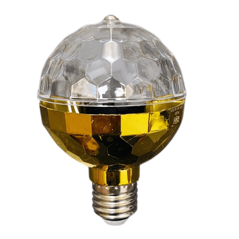 Casa si Gradina - Corpuri si surse de iluminat - Becuri si tuburi neon - Becuri - Bec LED RGB rotativ compatibil cu fasung E27,6 leduri colorate diferit , iluminare ambientala, rotatie automata - Infinity.ro
