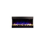 Casa si Gradina - Termice - Sobe, Seminee si accesorii - Seminee - Semineu electric 3D de perete-incorporabil Dalas, 484x930x200 mm, 1500W - Infinity.ro