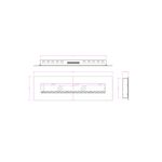 Casa si Gradina - Termice - Sobe, Seminee si accesorii - Seminee - Semineu electric de perete Elit, 550x1824x140 mm, 1500W - Infinity.ro