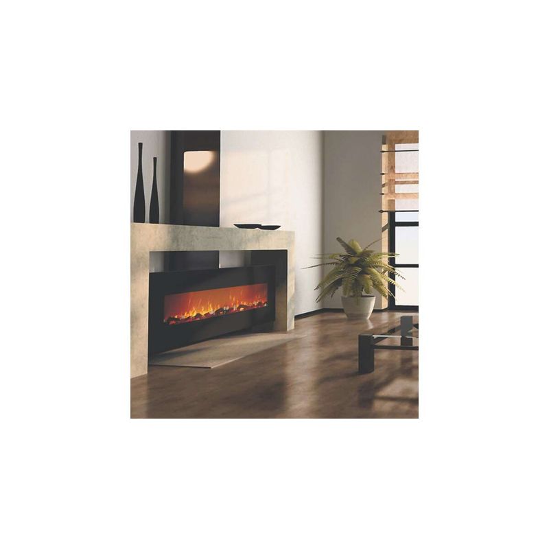 Casa si Gradina - Termice - Sobe, Seminee si accesorii - Seminee - Semineu electric de perete Elit, 550x1824x140 mm, 1500W - Infinity.ro