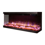 Casa si Gradina - Termice - Sobe, Seminee si accesorii - Seminee - Semineu electric 3D incorporabil Haiti 60, 533x1524x332 mm, 1500W - Infinity.ro