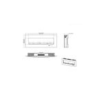 Casa si Gradina - Termice - Sobe, Seminee si accesorii - Seminee - Semineu electric de perete Archy, 550x1222x157 mm, 1500W - Infinity.ro