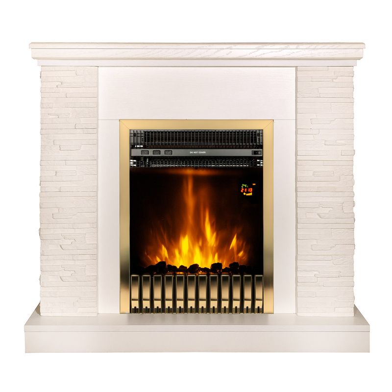Casa si Gradina - Termice - Sobe, Seminee si accesorii - Seminee - Semineu electric Rock & Gala gold, Art Flame, 903x980x300 mm, 2000W - Infinity.ro