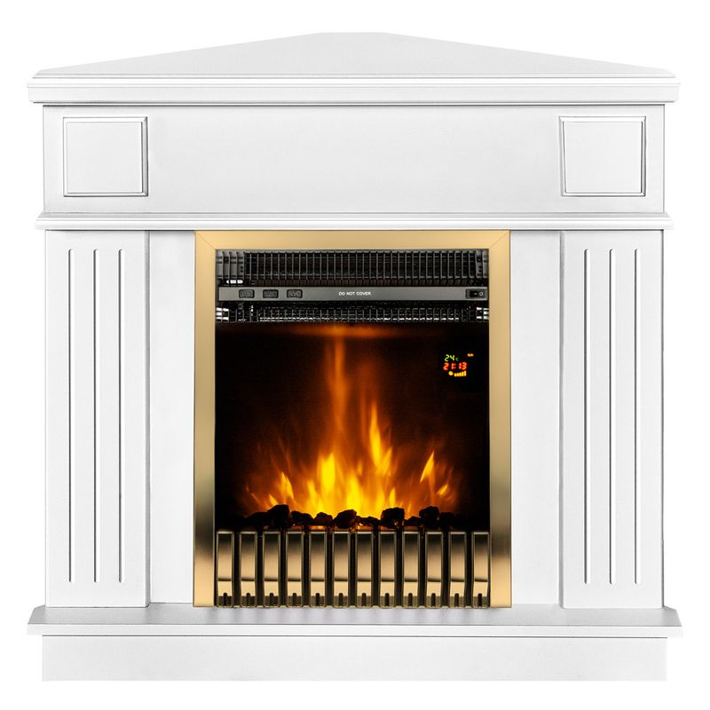 Casa si Gradina - Termice - Sobe, Seminee si accesorii - Seminee - Semineu electric Marina colț & Gala gold, Art Flame, 1000x1000x500 mm, 2000W - Infinity.ro