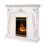 Casa si Gradina - Termice - Sobe, Seminee si accesorii - Seminee - Semineu electric Napoli & Gala gold, Art Flame, 1035x1100x300 mm, 2000W - Infinity.ro