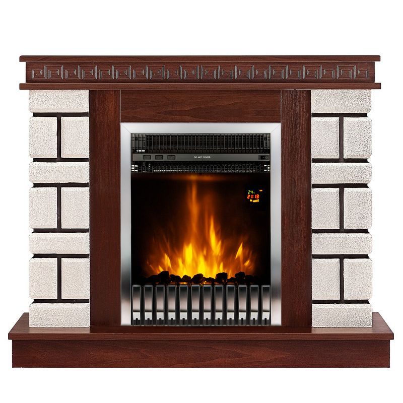 Casa si Gradina - Termice - Sobe, Seminee si accesorii - Seminee - Semineu electric Nazary mini & Gala silver, Art Flame, 874x1080x245 mm, 2000W - Infinity.ro