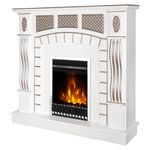 Casa si Gradina - Termice - Sobe, Seminee si accesorii - Seminee - Semineu electric Amsterdam & Gala silver, Art Flame, 1120x1150x300 mm, 2000W - Infinity.ro