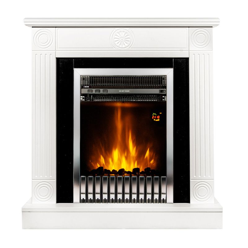 Casa si Gradina - Termice - Sobe, Seminee si accesorii - Seminee - Semineu electric Donald & Gala silver, Art Flame, 865x820x250 mm, 2000W - Infinity.ro