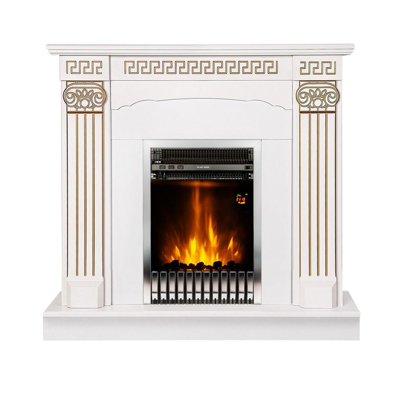 Casa si Gradina - Termice - Sobe, Seminee si accesorii - Seminee - Semineu electric Calisto & Gala silver, Art Flame, 1020x1100x300 mm, 2000W - Infinity.ro
