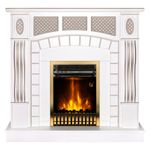 Casa si Gradina - Termice - Sobe, Seminee si accesorii - Seminee - Semineu electric Amsterdam & Gala gold, Art Flame, 1120x1150x300 mm, 2000W - Infinity.ro
