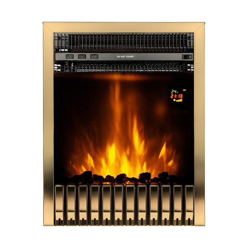 Casa si Gradina - Termice - Sobe, Seminee si accesorii - Seminee - Semineu electric incorporabil Gala gold, Art Flame, 577x447x161 mm, 2000W - Infinity.ro