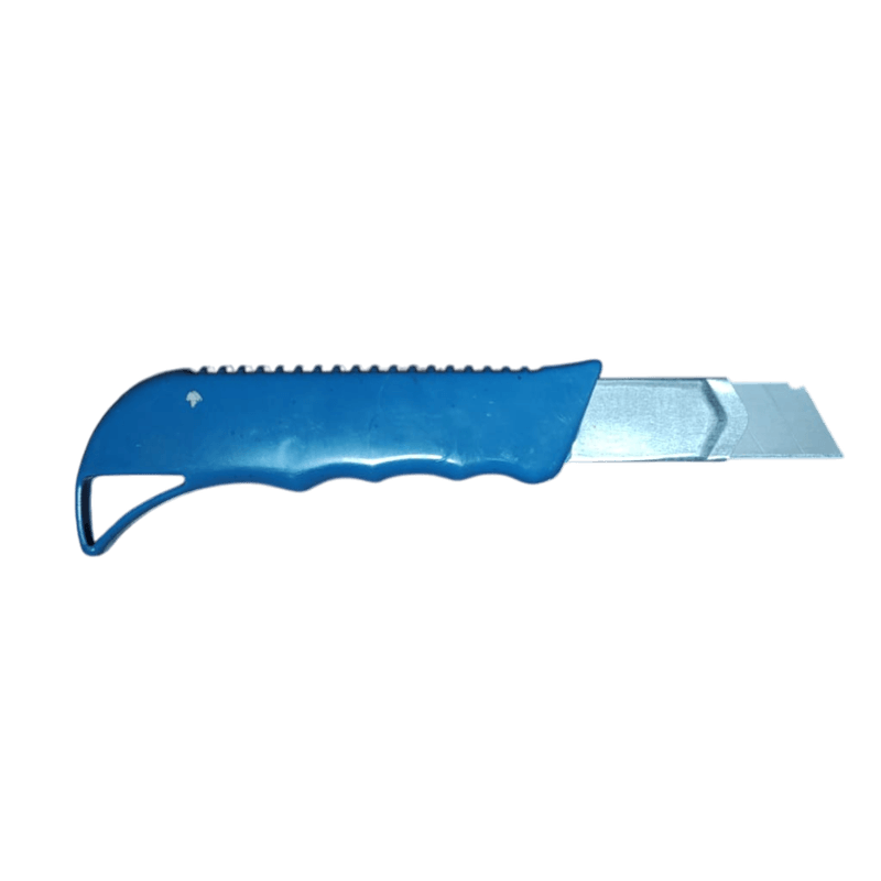 Casa si Gradina - Constructii - Scule de mana si unelte - Unelte de taiere - Cutter Profesional cu 3 Lame de Rezerva - Corp Metalic, Sistem de Blocare, Maner Antiderapant7 - Infinity.ro