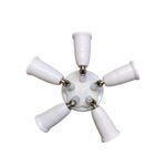 Casa si Gradina - Corpuri si surse de iluminat - Accesorii corpuri de iluminat - Dulie cu 5 brate E27-E27, adaptor multiplu pentru becuri LED, 220V - Infinity.ro