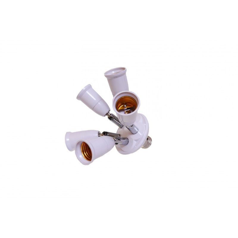 Casa si Gradina - Corpuri si surse de iluminat - Accesorii corpuri de iluminat - Dulie cu 5 brate E27-E27, adaptor multiplu pentru becuri LED, 220V - Infinity.ro