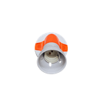 Casa si Gradina - Corpuri si surse de iluminat - Accesorii corpuri de iluminat - Dulie E27 Oblca din Plastic, Montaj pe Perete/Tavan, 105 mm, Baza 70 mm, Alba cu Insertii Colorate, engros - Infinity.ro