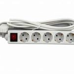 Casa si Gradina - Electrice - Accesorii electrice - Prelungitoare, triple, fise - Prelungitor 5CAI 3M 3X1.5MM Cu Intrerupator ALIEN - Infinity.ro