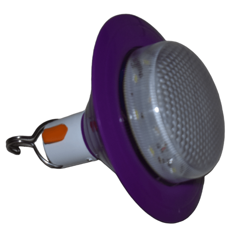 Casa si Gradina - Corpuri si surse de iluminat - Iluminat exterior - Lampi solare - Lampa solara de camping UFO portabila cu  panou detasabil Culoare - mov - Infinity.ro