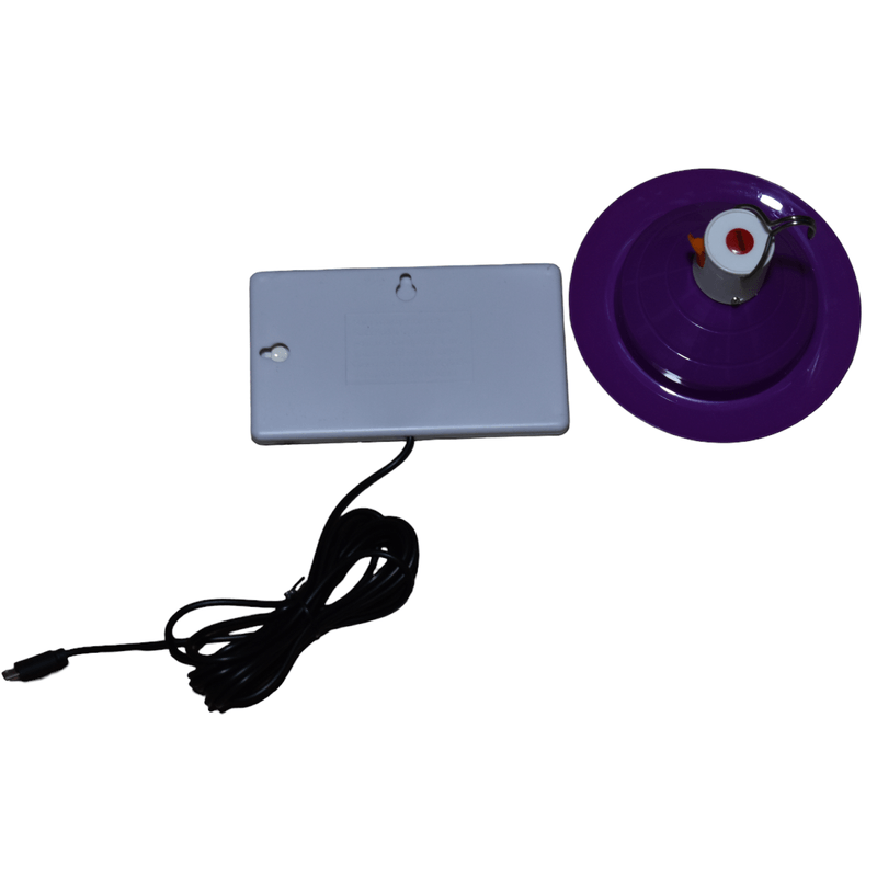 Casa si Gradina - Corpuri si surse de iluminat - Iluminat exterior - Lampi solare - Lampa solara de camping UFO portabila cu  panou detasabil Culoare - mov - Infinity.ro