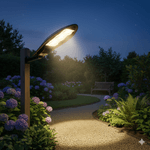 Casa si Gradina - Corpuri si surse de iluminat - Iluminat exterior - Lampi solare - Lampa Solara LED 60W de Perete cu Telecomanda, Iluminat Exterior, Senzor Crepuscular - Infinity.ro