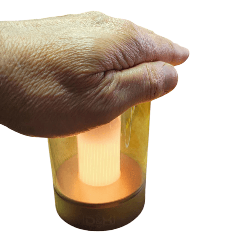 Casa si Gradina - Corpuri si surse de iluminat - Veioze si lampi - Lampi de veghe copii - Lampa de sticla cu  flacara proiectata cu led,cu senzor de miscare, control, lumina de noapte fara fir, restaurant - Infinity.ro