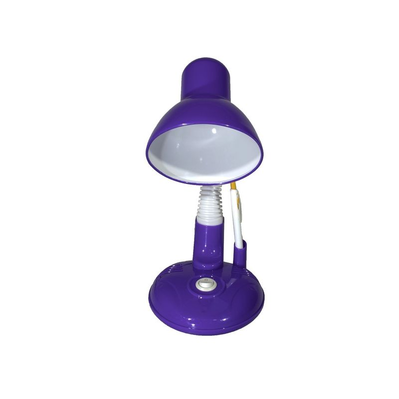 Casa si Gradina - Corpuri si surse de iluminat - Veioze si lampi - Lampi de veghe - Lampa de birou mov cu suport pentru pix , pentru becuri E27 Led si economice , cu brat reglabil - Infinity.ro