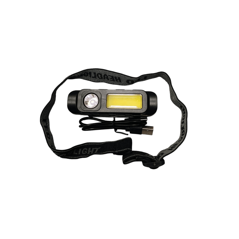 Casa si Gradina - Corpuri si surse de iluminat - Iluminat exterior - Lanterne - Lanterna  de cap YY-10 cu LED frontal tip spot si panou COB - Infinity.ro