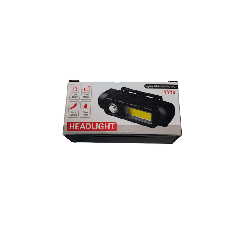 Casa si Gradina - Corpuri si surse de iluminat - Iluminat exterior - Lanterne - Lanterna  de cap YY-10 cu LED frontal tip spot si panou COB - Infinity.ro