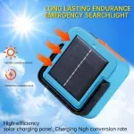 Casa si Gradina - Corpuri si surse de iluminat - Iluminat exterior - Lanterne - Lanterna solara portabila 5 moduri de luminare puternica cu suport magnetic, reincarcabila prin USB - Infinity.ro