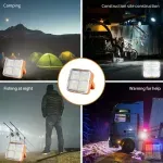 Casa si Gradina - Corpuri si surse de iluminat - Iluminat exterior - Lanterne - Lanterna solara portabila 5 moduri de luminare puternica cu suport magnetic, reincarcabila prin USB - Infinity.ro