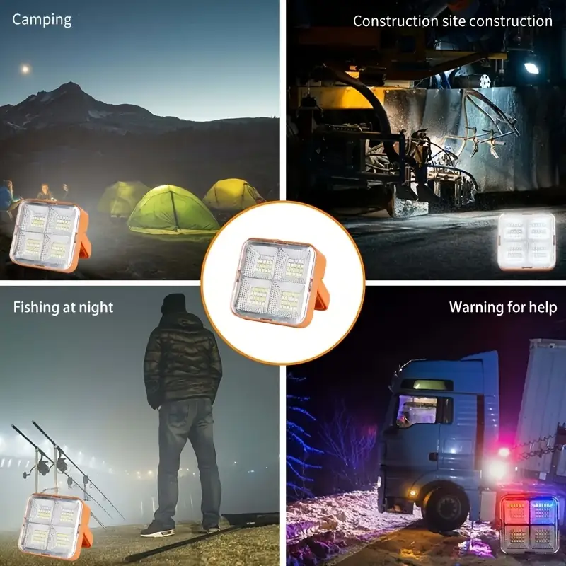 Casa si Gradina - Corpuri si surse de iluminat - Iluminat exterior - Lanterne - Lanterna solara portabila 5 moduri de luminare puternica cu suport magnetic, reincarcabila prin USB - Infinity.ro