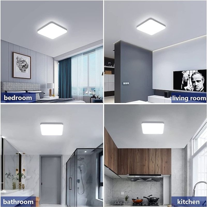Casa si Gradina - Corpuri si surse de iluminat - Plafoniere, aplice si spoturi - Aplica plafoniera led patrata 25 cm  DX-PC75 36W 220V Lumina calda - Infinity.ro