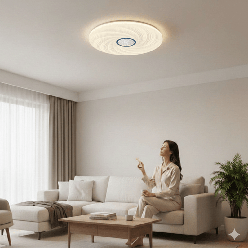 Casa si Gradina - Corpuri si surse de iluminat - Plafoniere, aplice si spoturi - Plafoniera led cod 2008 cu telecomanda 48W 35cm  dimabila 3 temperaturi de culoare ajustabile  3000K/4500K/6500K - Infinity.ro