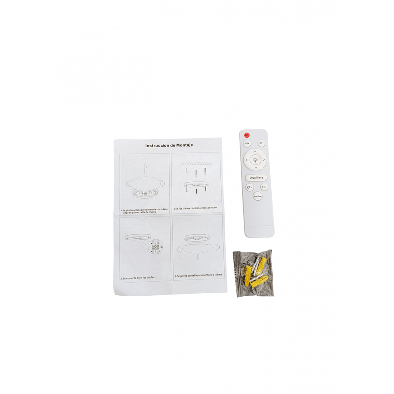Casa si Gradina - Corpuri si surse de iluminat - Plafoniere, aplice si spoturi - Plafoniera led cod 2008 cu telecomanda 48W 35cm  dimabila 3 temperaturi de culoare ajustabile  3000K/4500K/6500K - Infinity.ro